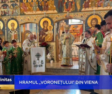 Hramul parohiei, surprins într-o scurta relatare realizata de Televiziunea Trinitas