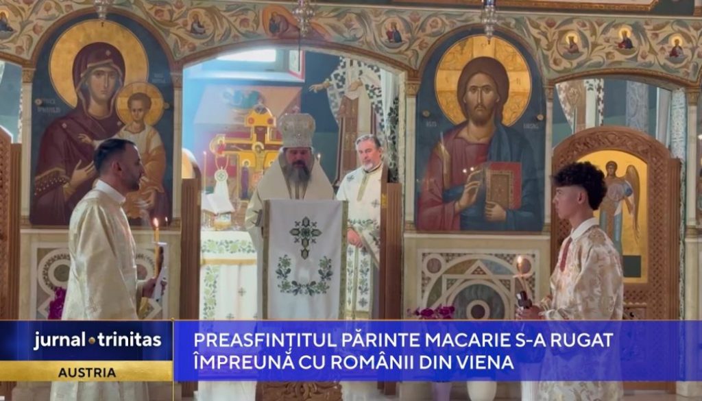 O zi lucrătoare devenită zi de sărbătoare: slujire arhierească în comunitatea românească din Viena Slavă lui Dumnezeu pentru toate!