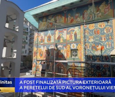 A fost finalizată pictura exterioară a peretelui de sud al Voronețului vienez