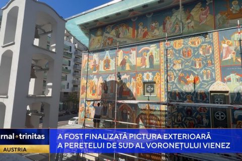 A fost finalizată pictura exterioară a peretelui de sud al Voronețului vienez